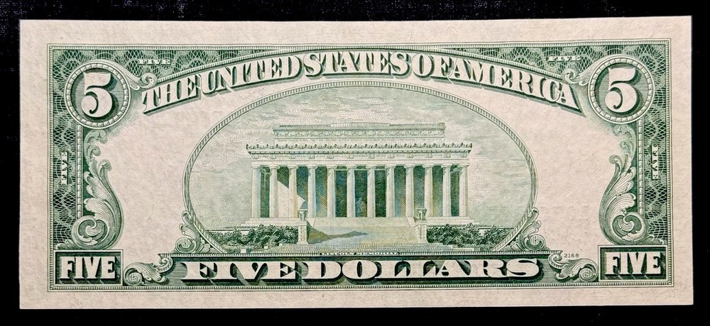 1953 $5 Silver Certificate • Star Note • Uncirculated */A Block