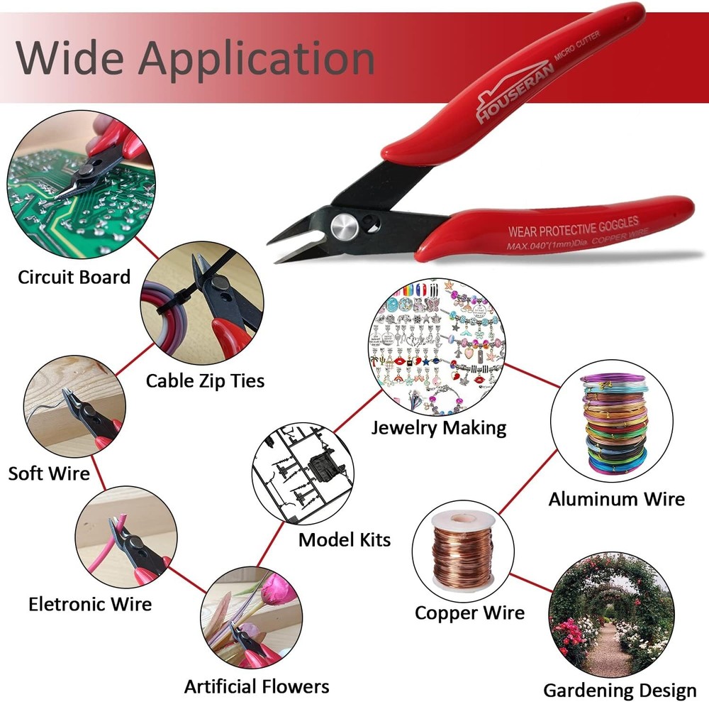 Small Wire Cutters, 5 PACK, 5 Inch Micro 170 Flush Micro- 5 Pack, 5 Pack
