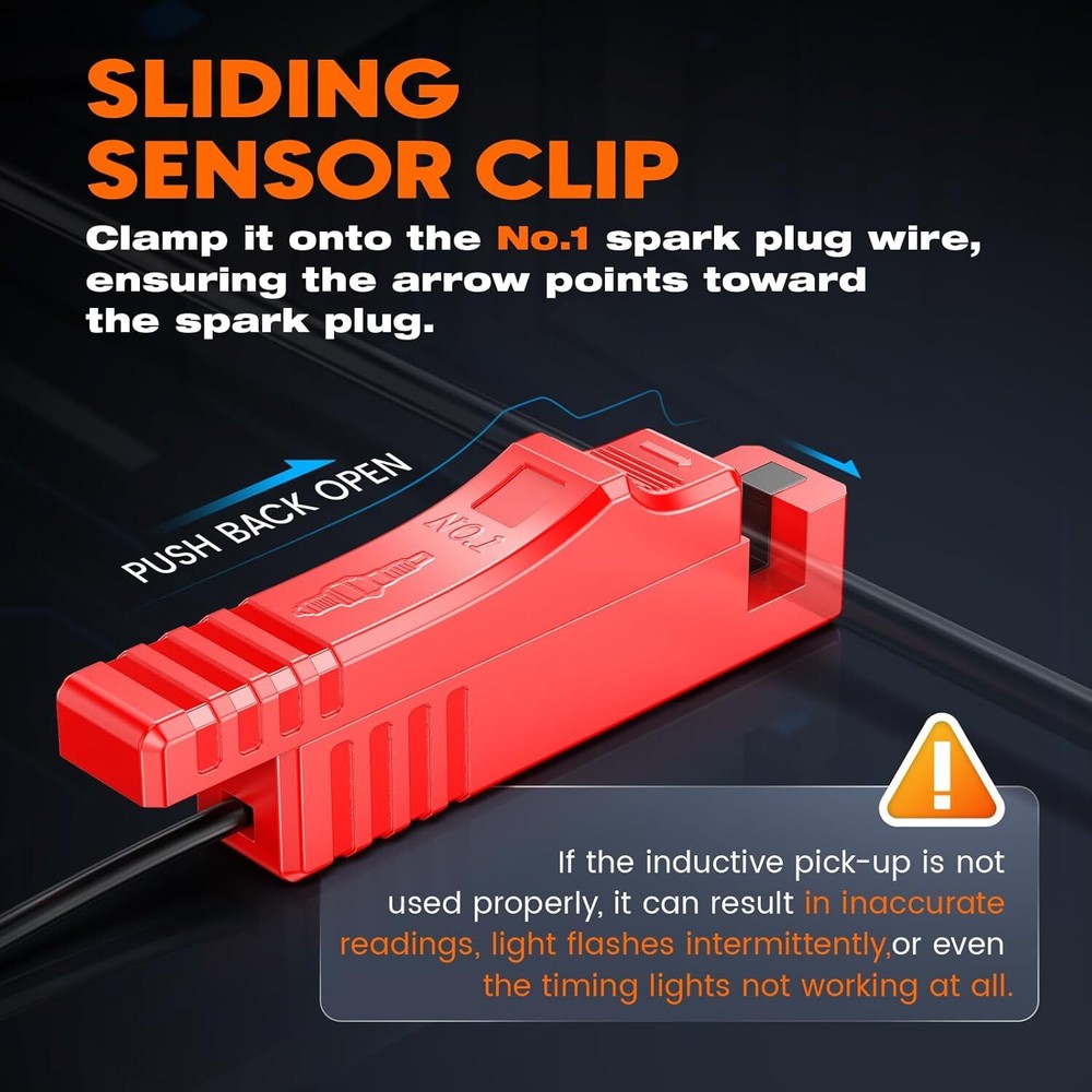 Automotive Digital Timing Light Engine Petrol Gun Inductive Ignition Stroke