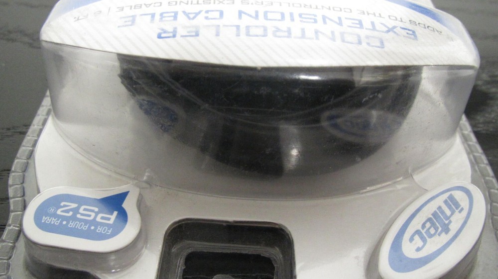 Intec PS2 Controller Extension Cable, 6FT, NEW/ SEALED (TUB 1)