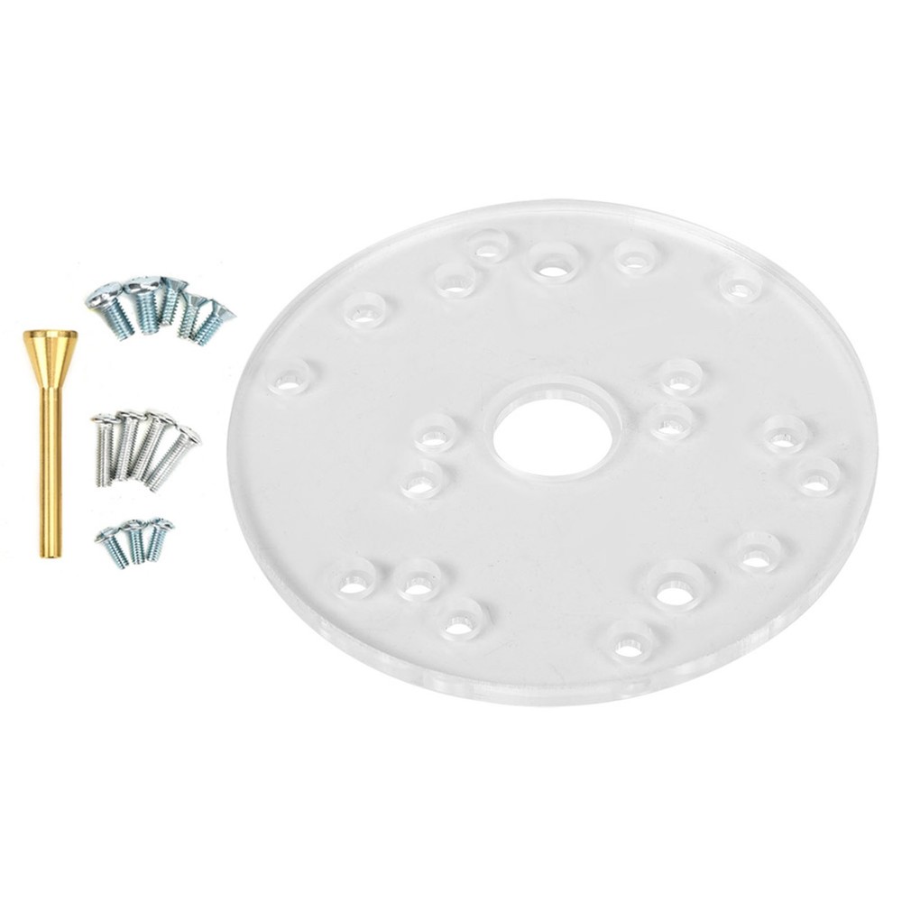 Universal Router Table Base Plate Router Acrylic Base Plate With Centering Pin❀