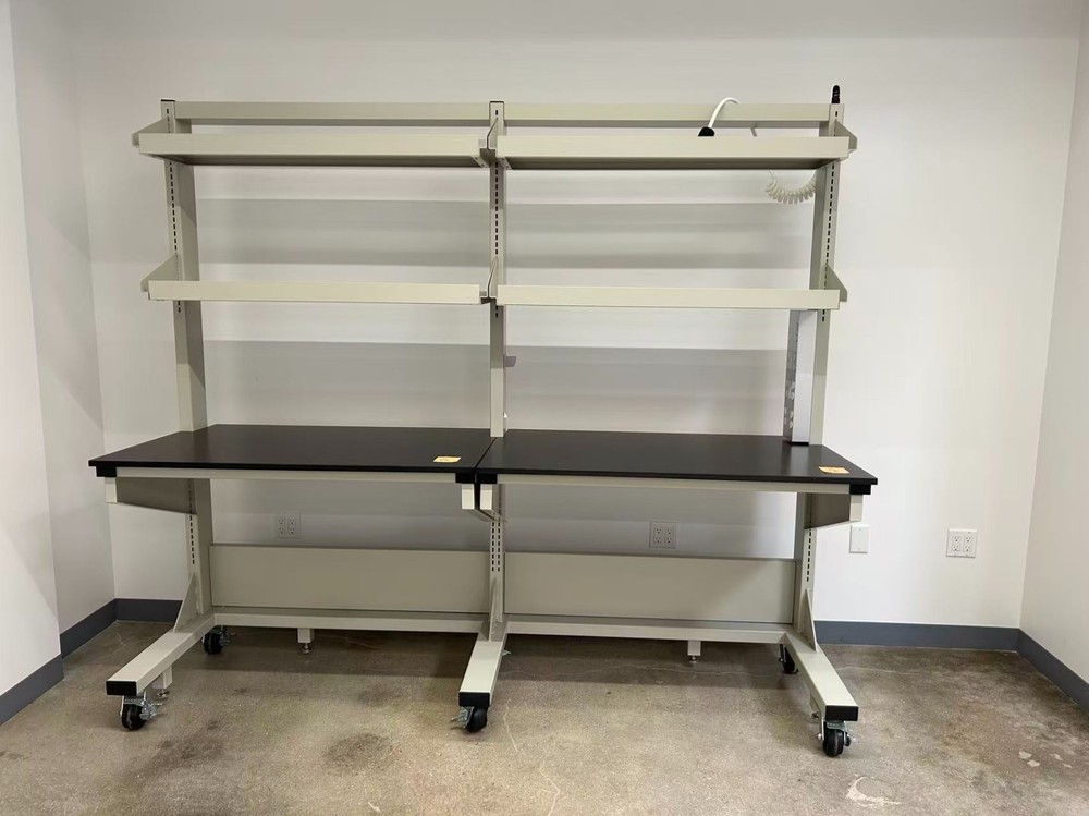 Hanson M1 LABORATORY WORKSTATION TABLE W/ TWO SHELVES