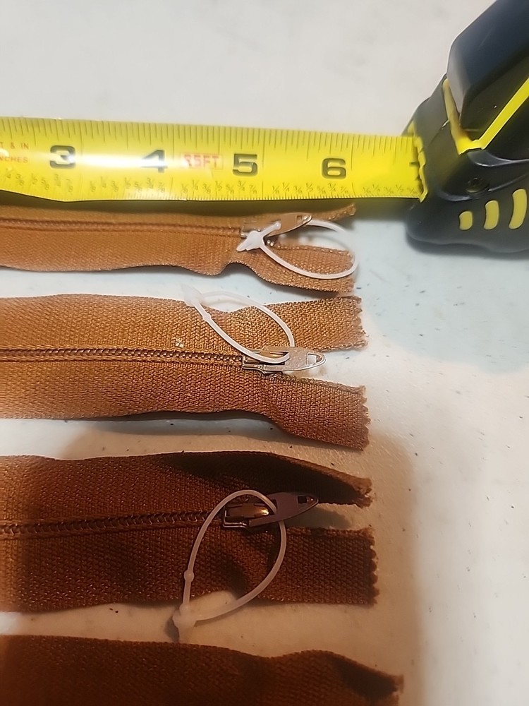 4pcs 5 Inch Talon Orange Zippers