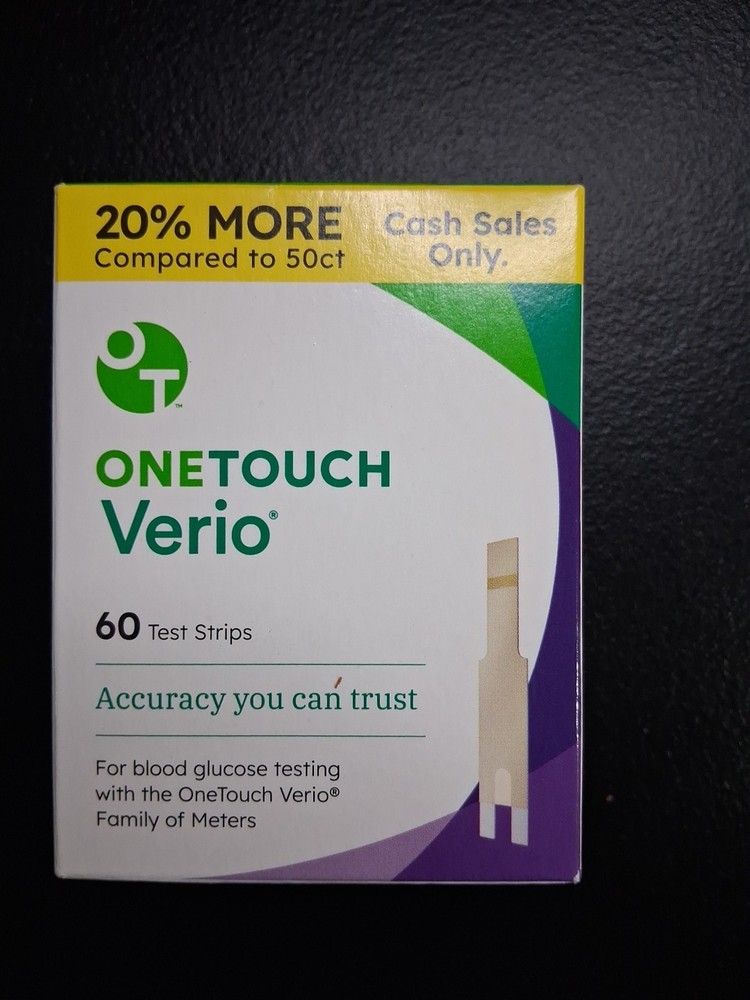 OneTouch Verio 60 Test Strips  Exp 04/27