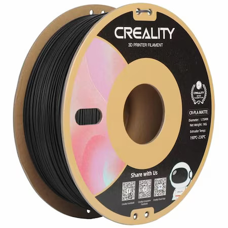 Creality Cr-Pla Matte Black 3D Printer Filament, Black