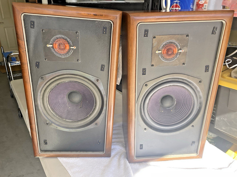 Original Large Advents /  Walnut Cabinets / Excellent Condition /