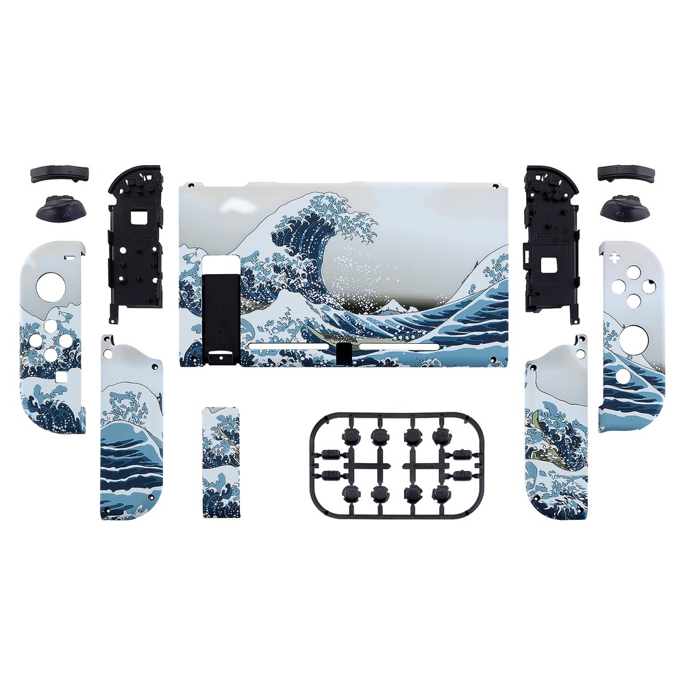 eXtremeRate Backplate Joycon Shell Buttons Replacement for Nintendo Switch USA