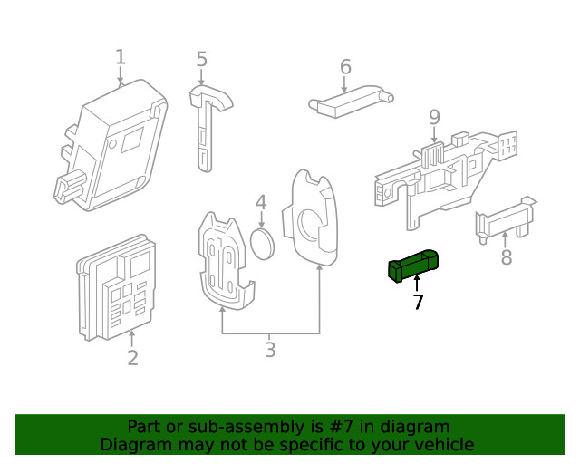 Genuine GM Ignition Lock Key Transmitter Antenna 13580789