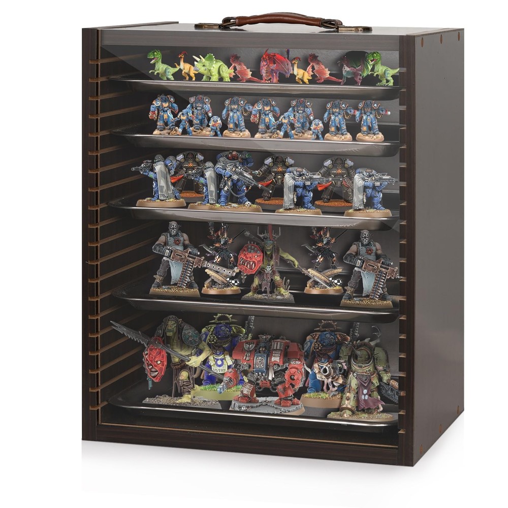 Miniature Display Case Display Cases for Collectibles Miniatures Storage Case...