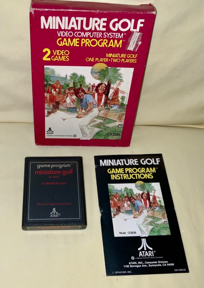 ATARI 2600 Miniature Golf (CX2626) - 1978 - Tested - See Description