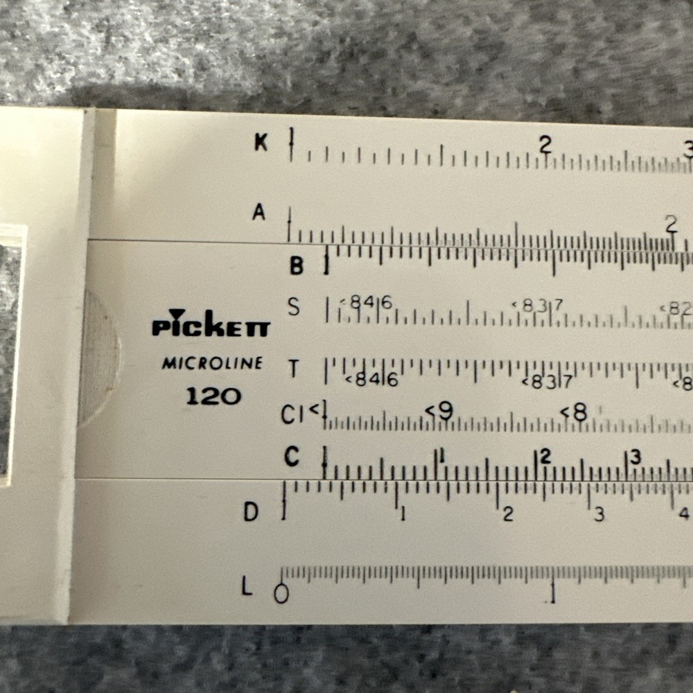 Pickett Slide Rule Microline 120 Vintage