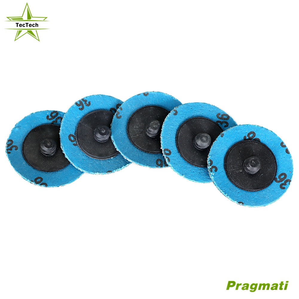 50Pack 36 Grit 2" Die Grinder Sanding Grinding Disc Quick Change