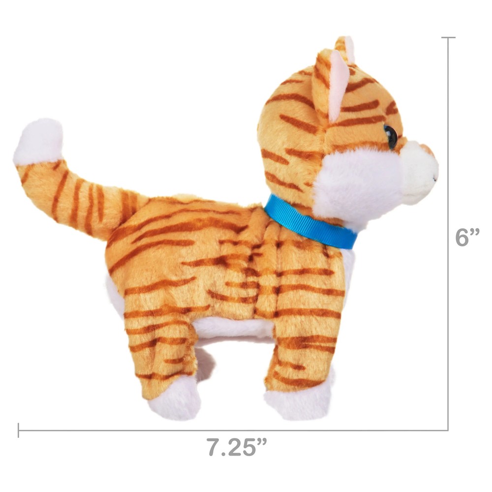Kid Connection Miniature Electronic Walking Pet Orange Cat