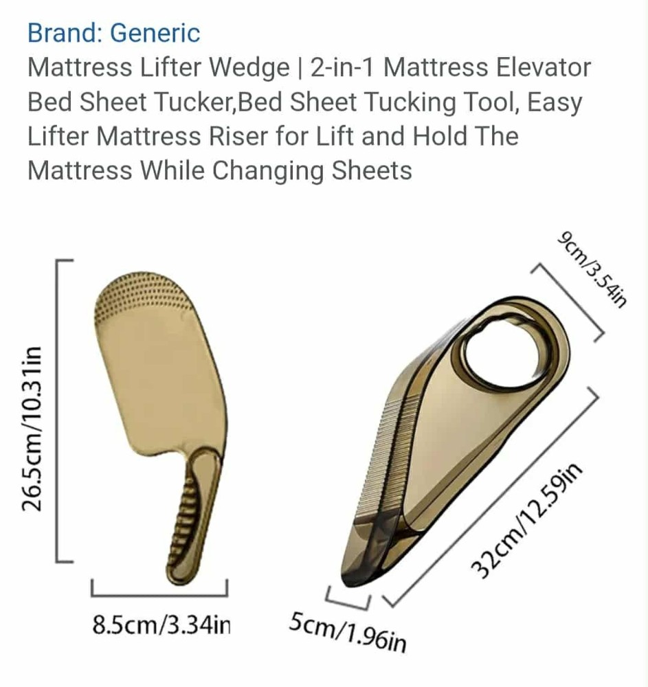Mattress Lifter & Bed Maker Tool for Changing Bed Tucks Sheets, Removes Sheets