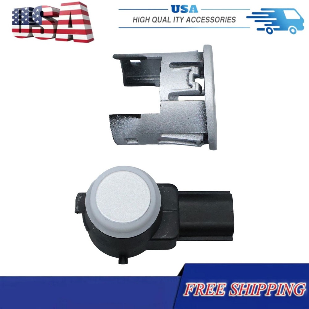 BUMPER PARK ASSIST SENSOR BRACKET SILVER+BRACKET For 2014-18 DODGE RAM 1500