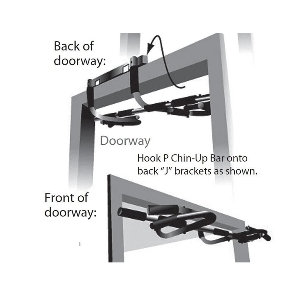 New 2.0 Deluxe Doorway Chin Up Pull Up Bar Multi-Function Home Gym