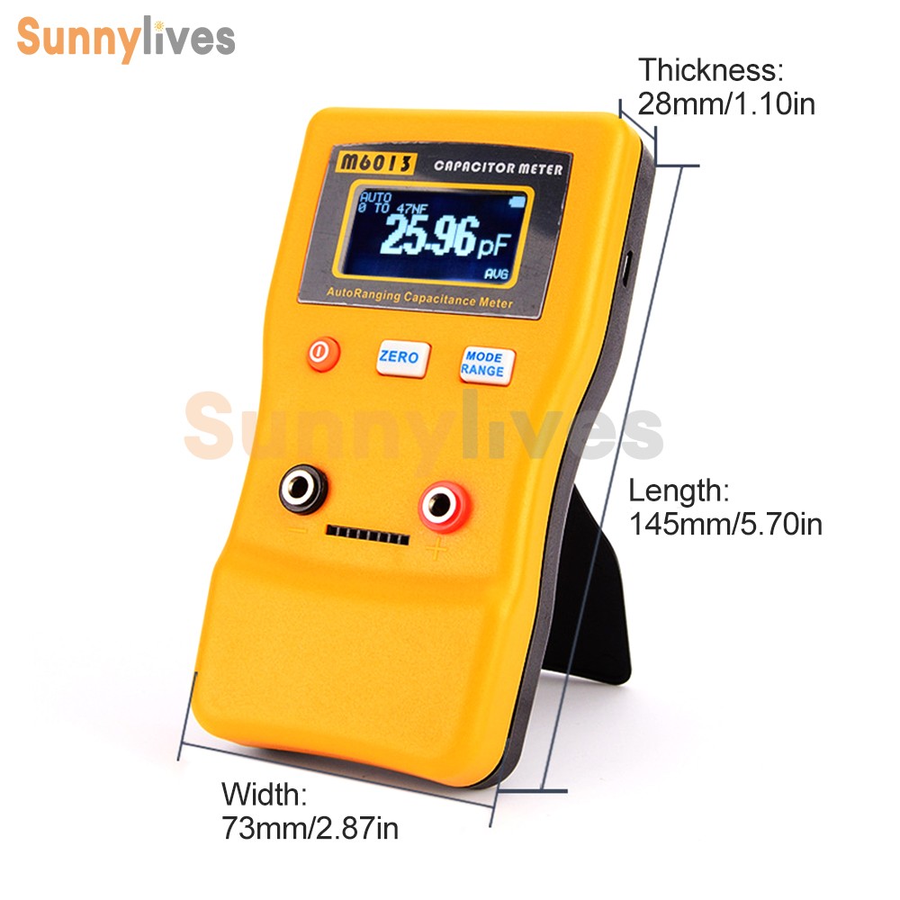 LCD High-precision Capacitor Meter Auto Range Handheld Capacitor Circuit Tester