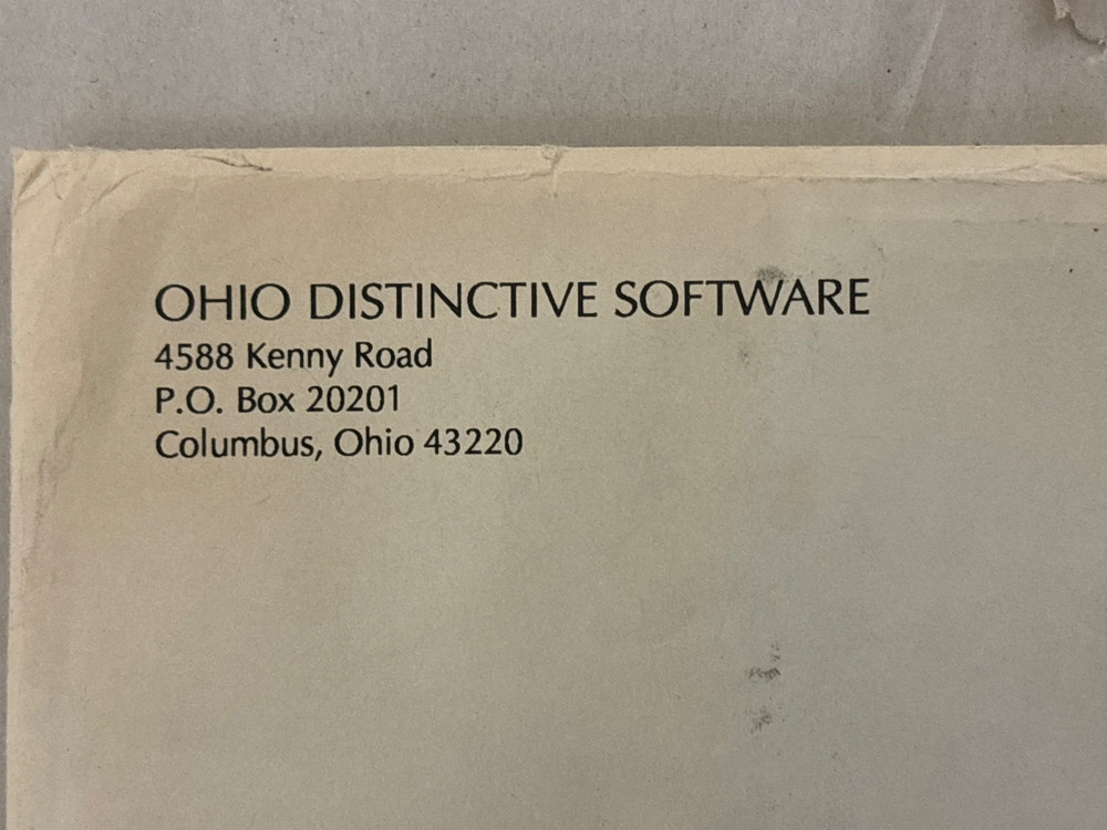Ohio Distinctive Software - Menu/Diet/Weight Loss Planning Software 5.25" Floppy
