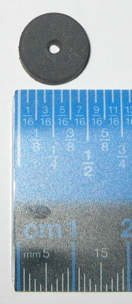 10 X Refrigerator Disk Magnets with Center Hole - 0.5" Diameter - 0.2" Thick