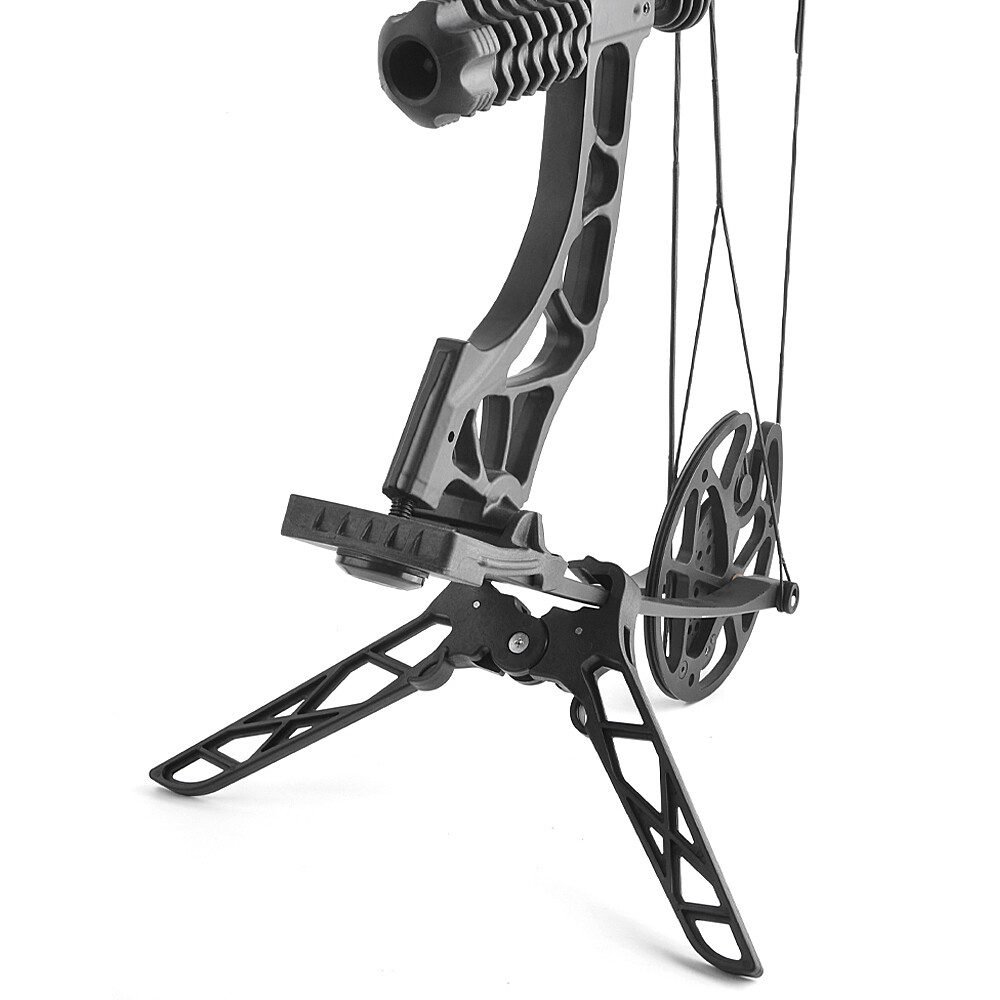 Archery Compound Bow Stand Holder Kick Rack Legs Bracket Bow Support Shooting