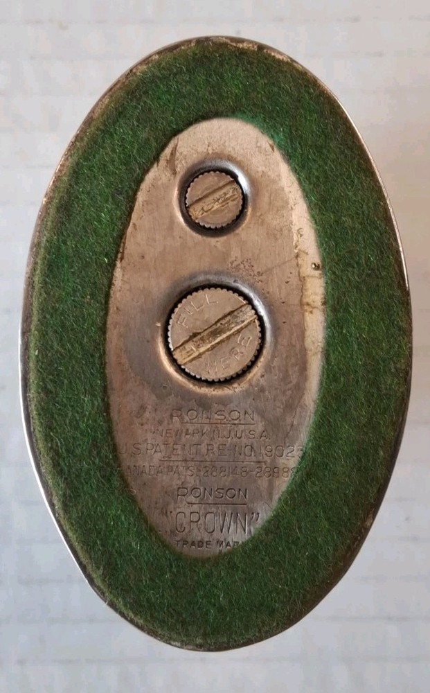 Vintage Ronson CROWN Silver Lighter