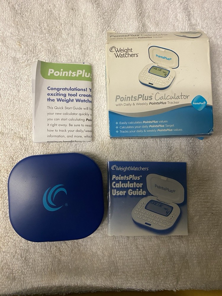 Weight Watchers Points Plus Calculator Tracker- Manuals In Box . Open