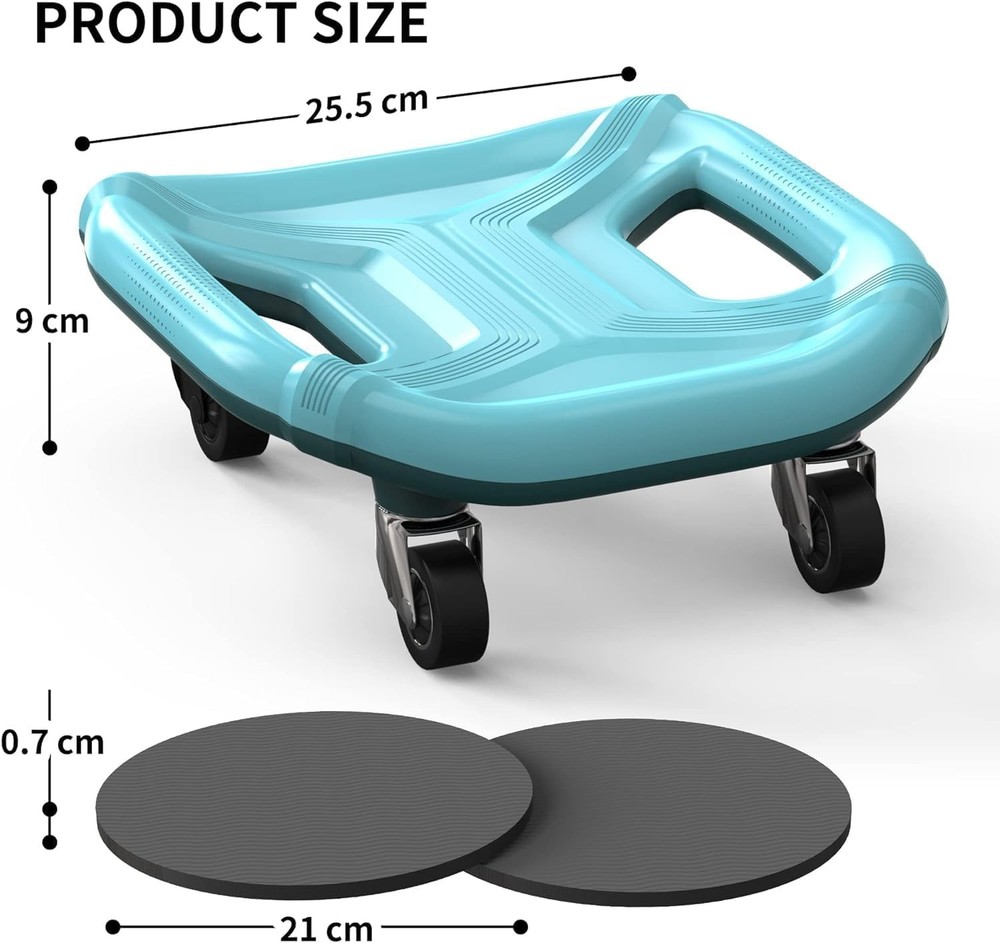 Ab Roller with Knee Pads for Abs Workout, Multifunctional Ab Roller Wheel for...