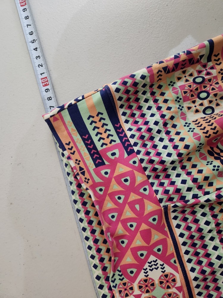 Liquido Bright Multicolour Printed Activewear Leggings Size S