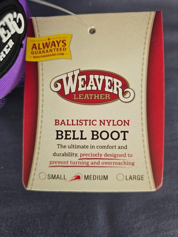 Weaver Leather Ballistic No-Turn Bell Boot, Grape, Medium (Single Boot)