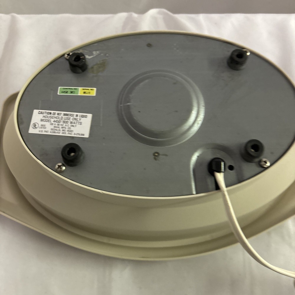 Rival Automatic Vegetable Food Steamer Rice Cooker 4450 Replacement Part Base