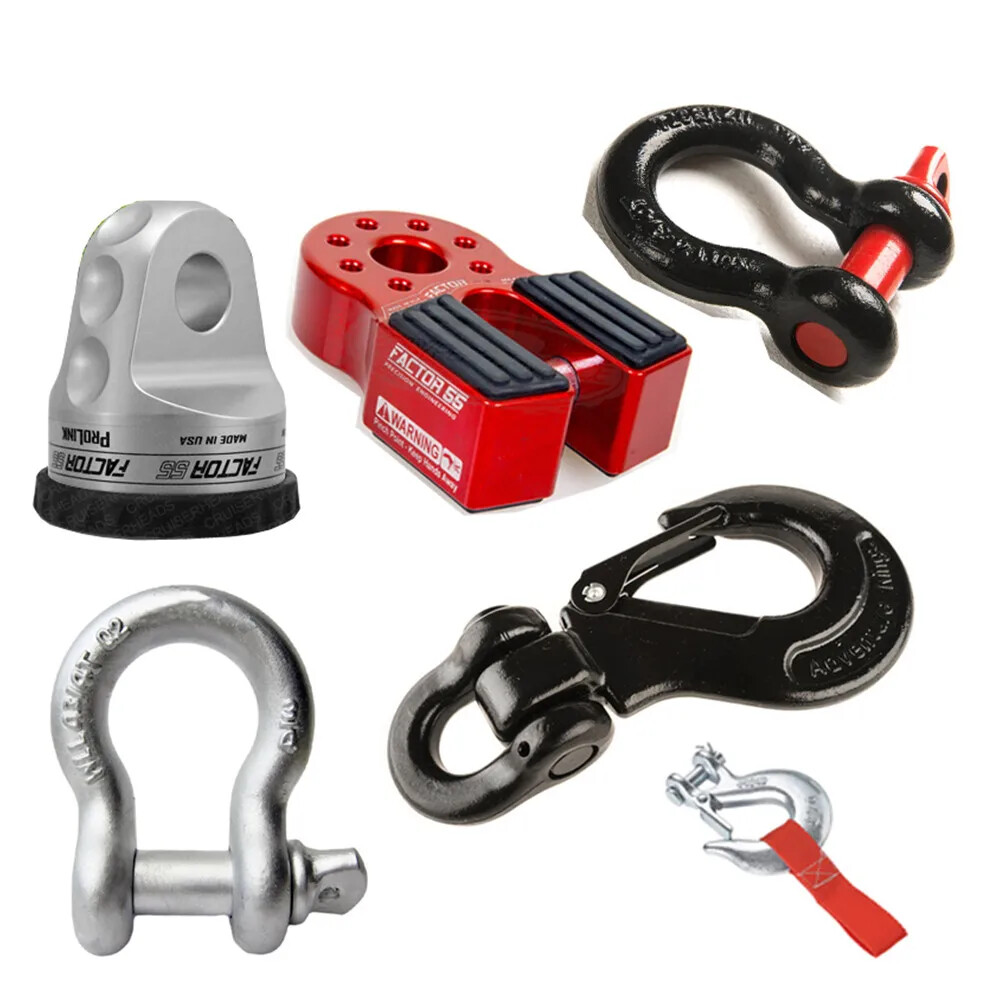 Off-Road Winch Quick-Release Head Winch Quick-Connect Plug Line Guide