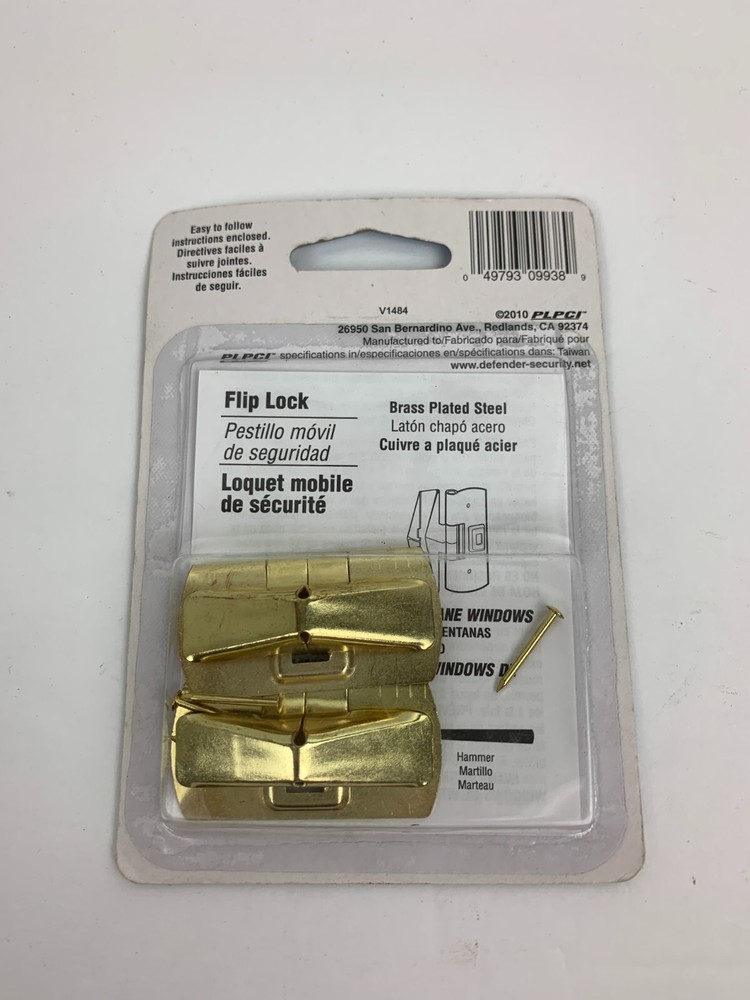 Defender Security Wood Window Lock U9938 Pack 2 NEW