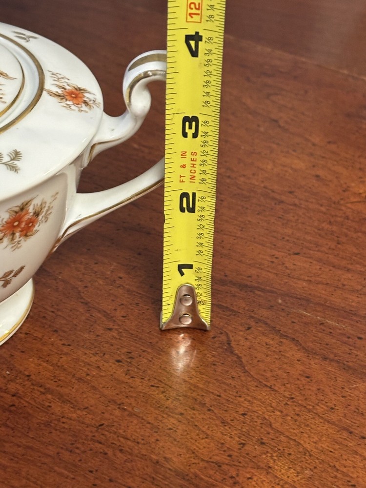 Noritake Vintage Double Handled Covered Sugar Bowl - Dulcy Pattern