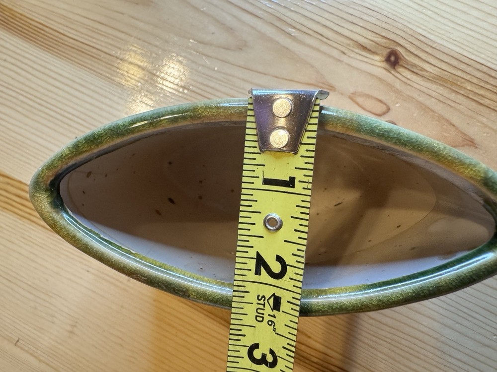 Brown And Green Drip Glaze Small Planter Vase