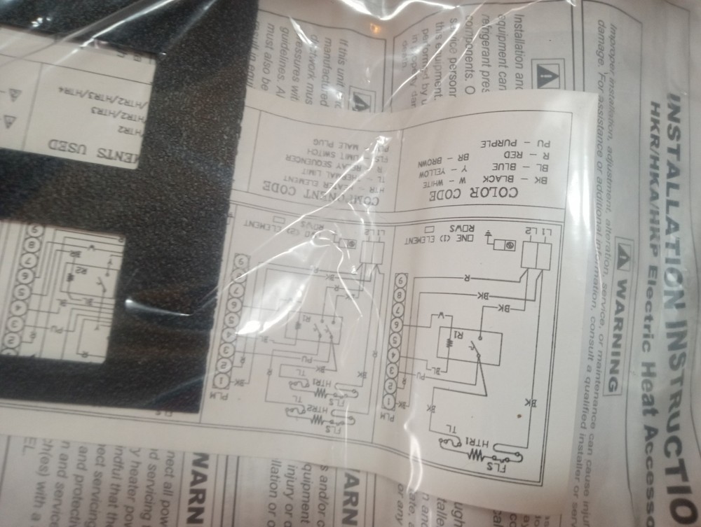 electric heater kit hkr-15c New with Breakers