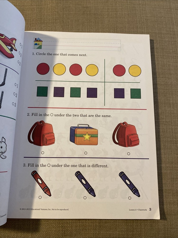 # Abeka K5 Numbers Skills Student Workbook Clean Pages