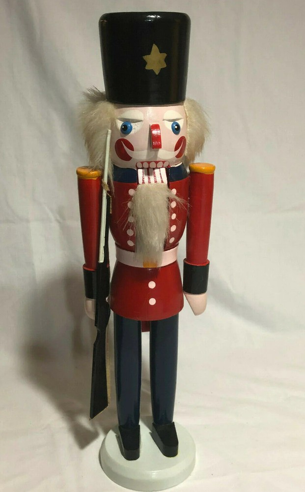 Wood Nutcracker Hand painted with Original Box