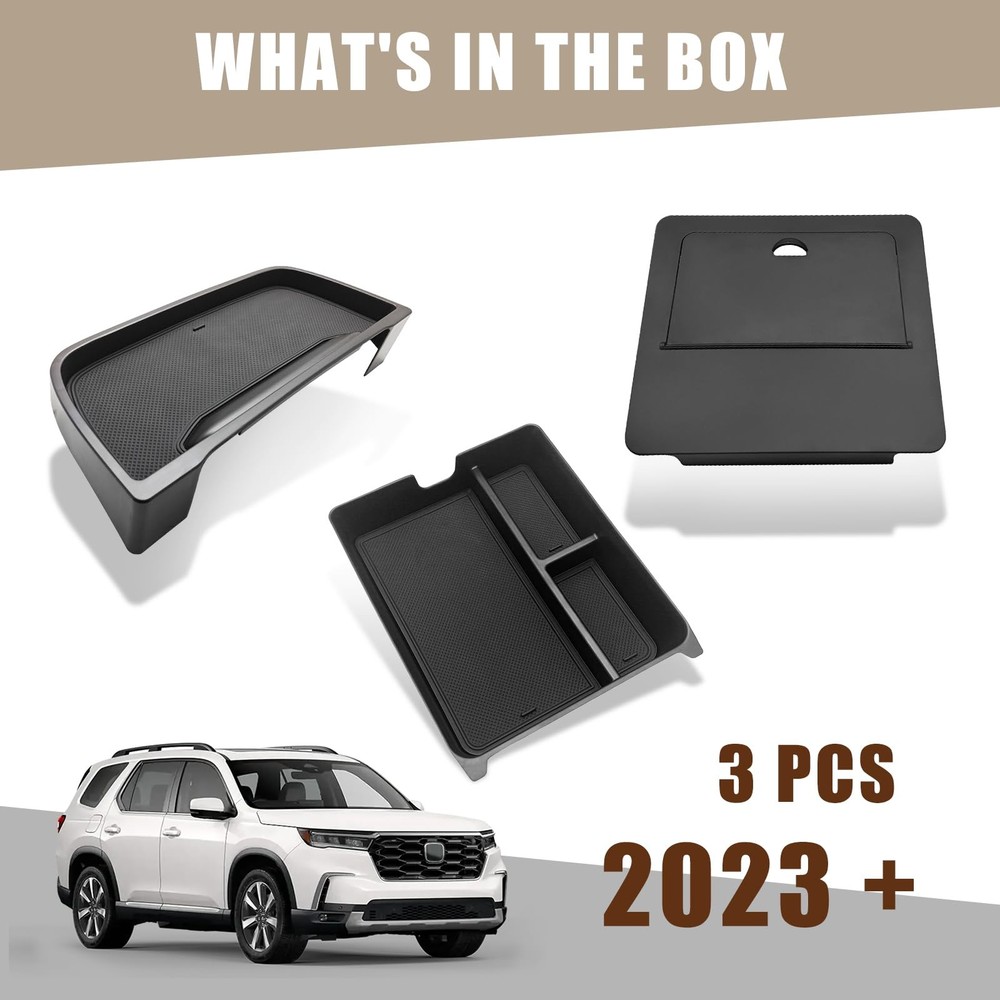 for Pilot Center Console Organizer & Dash Storage Tray & Magnet Armrest Hidde...