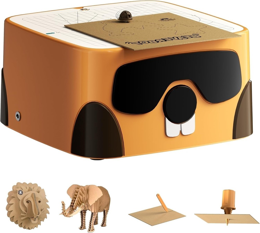 Refurbished Beaverbot C1 Cardboad Cutter Safe DIY Construction Kit for Children