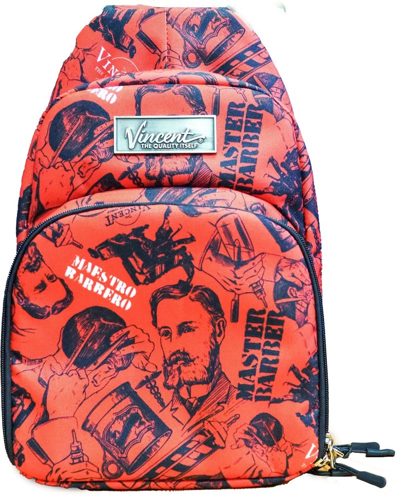 Vincent Clipper Trimmer One Shoulder Bag - Barber Tool Bag Red