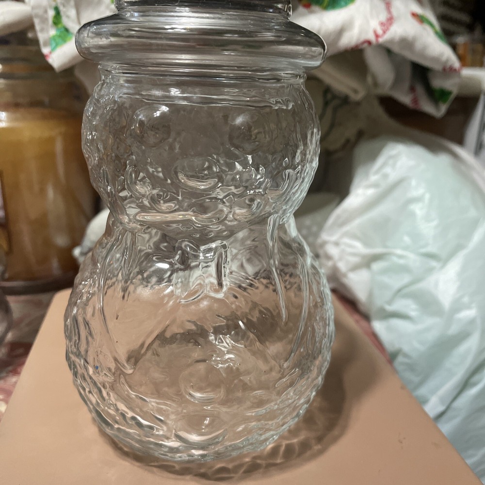 Vintage Snowman Candy Container