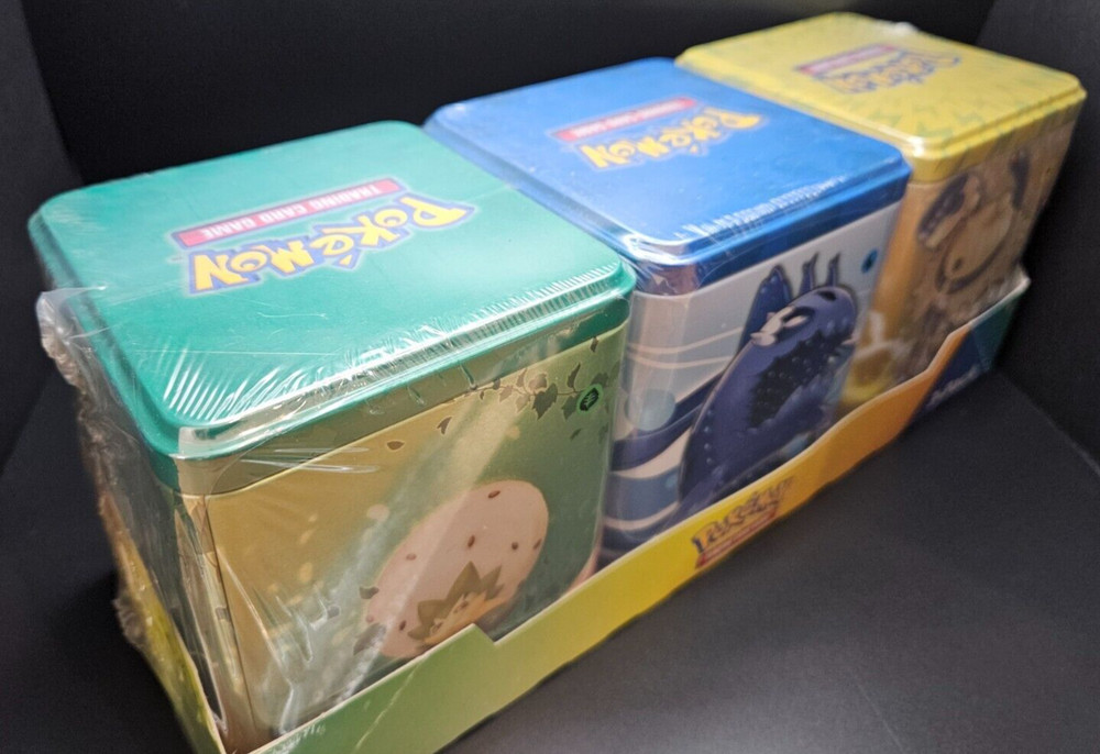 Costco 3 Stacking Tin SEALED Set Pokemon TCG Evolving Skies