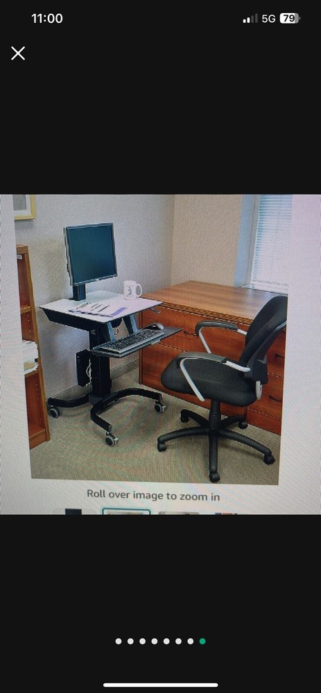 Ergotron Work Fit -rolling Desk