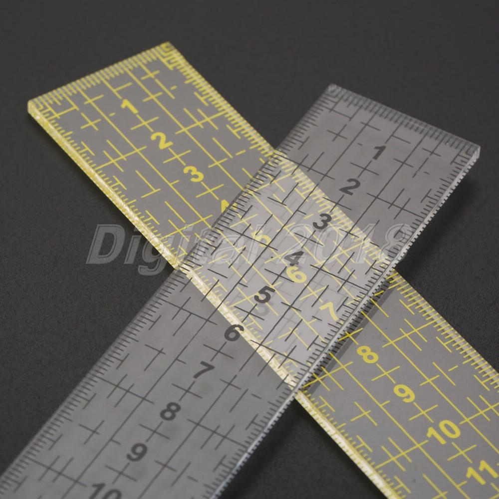 Black/Yellow DIY Sewing Patchwork Tool Patchwork Ruler Acrylic Seam Sewing Foot