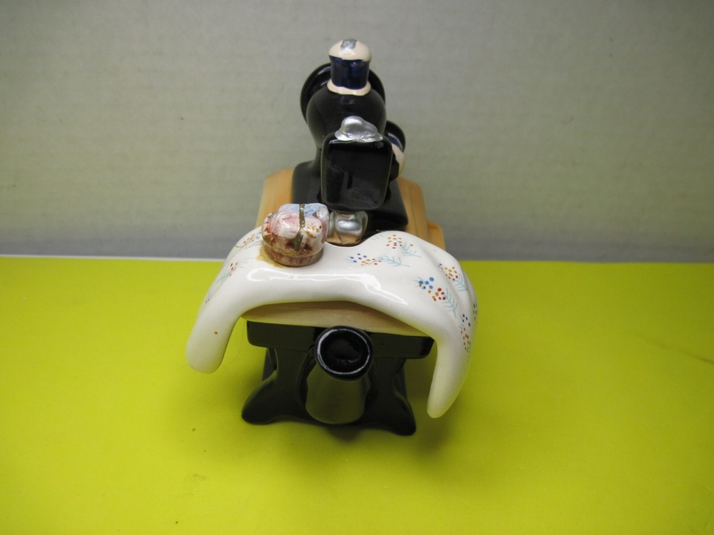 Old Ceramic GiftCo Creamer - Sewing Machine