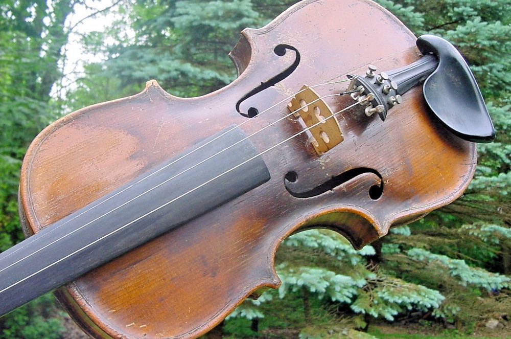 ANTIQUE HOPF VIOLIN NICE OLD FIDDLE GREAT TIGER BACK