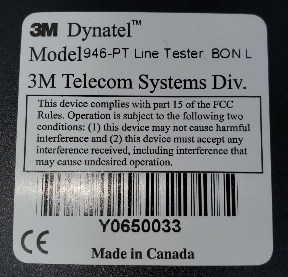 3M Dynatel 946DSP Subscriber Loop Analyzer Tester - Free Shipping!!!