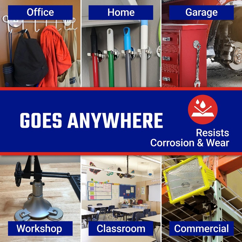 Ceramic Round Base Magnet Pack - Heavy-Duty Strong Magnets - 35 lb Pull Each ...