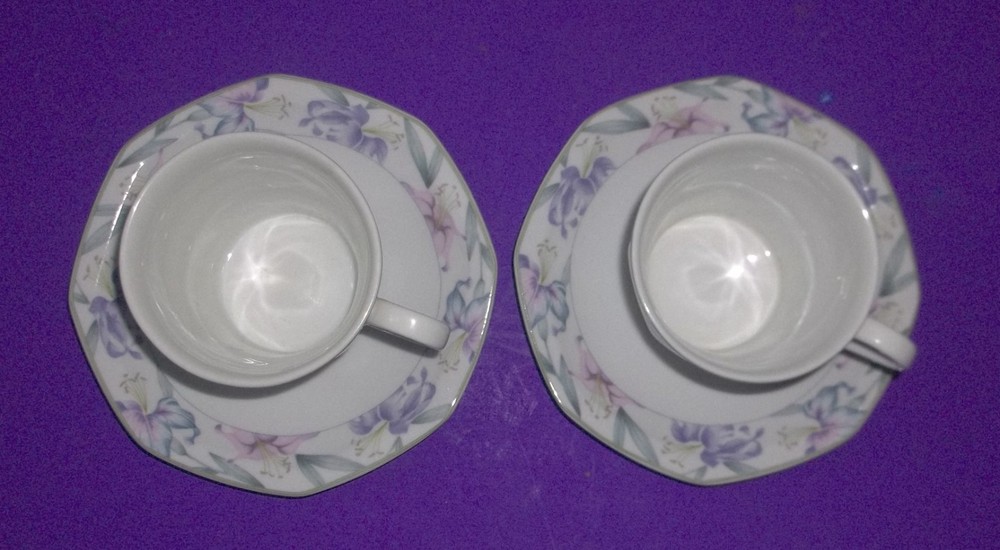 (2) Christopher Stuart Victoria 5 Pc. China Place Setting ~ Easter Mother's Day