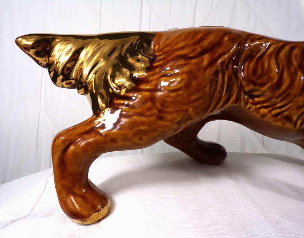 McCoy Hunting Dog Pointer Setter Brown Planter